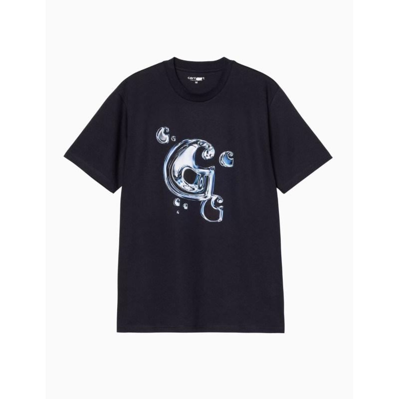 Camiseta Carhartt Wip Solar Chrome C logo Dark Navy