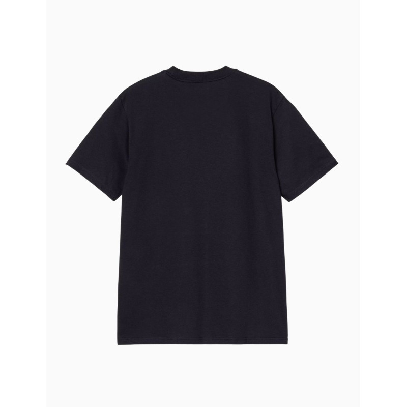 Camiseta Carhartt Wip Solar Chrome C logo Dark Navy