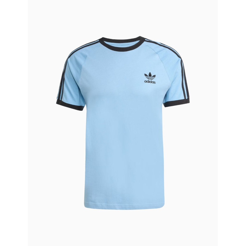 Camiseta de manga corta Adidas 3 Stripes Ashblue para hombres