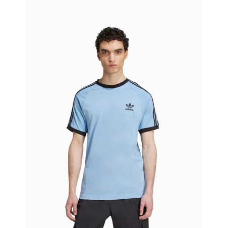 Camiseta de manga corta Adidas 3 Stripes Ashblue para hombres