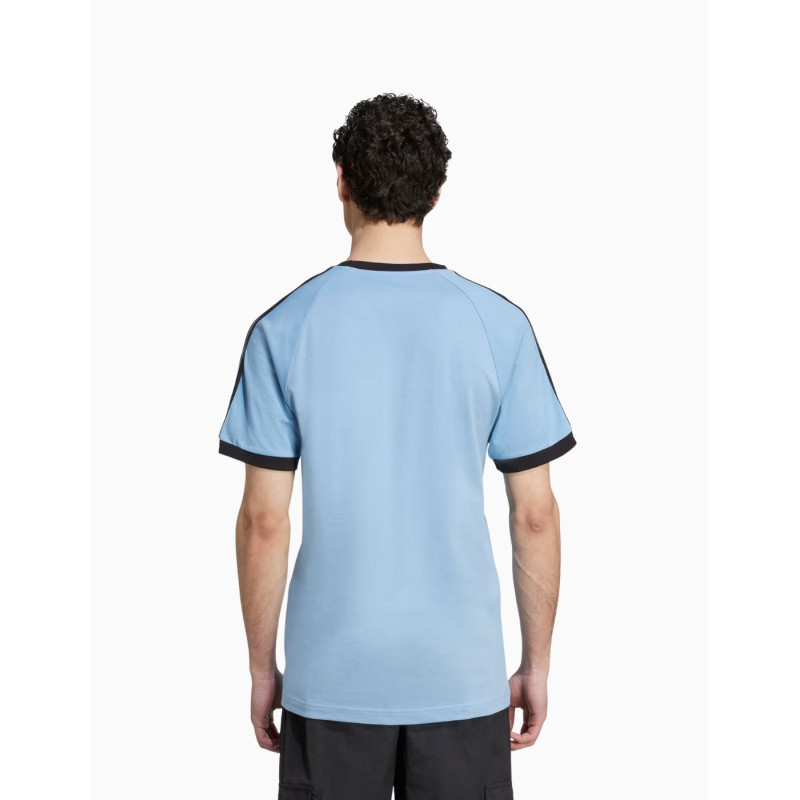 Camiseta de manga corta Adidas 3 Stripes Ashblue para hombres