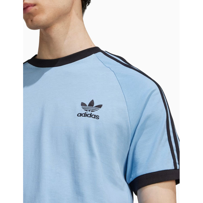 Camiseta de manga corta Adidas 3 Stripes Ashblue para hombres