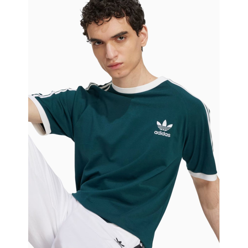 Camiseta de manga corta Adidas 3 Stripes Aurivy para hombres