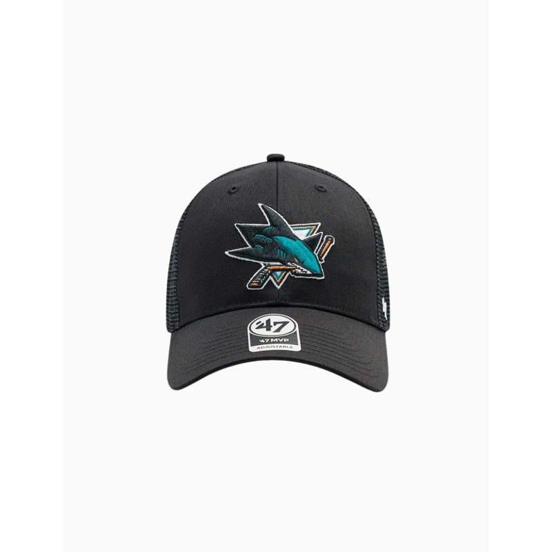 Gorra Brand 47 Brand MVP en color negro con logo NHL San Jose Sharks