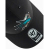 Gorra Brand 47 Brand MVP en color negro con logo NHL San Jose Sharks