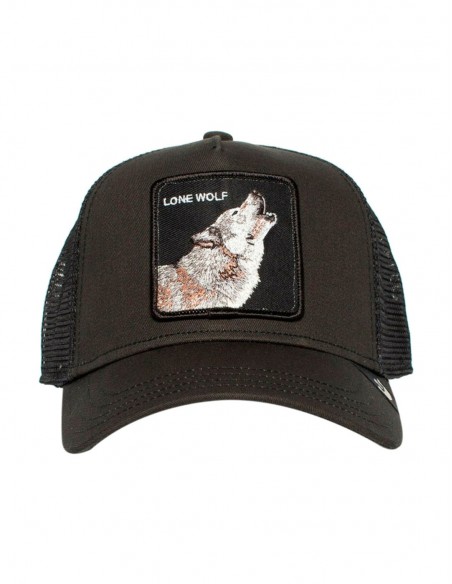 GORRA GOORIN BROS TRUCKER THE LONE WOLF NEGRA