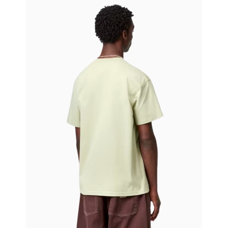 Camiseta Carhartt Wip American Script Pale Olive