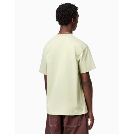 Camiseta Carhartt Wip American Script Pale Olive
