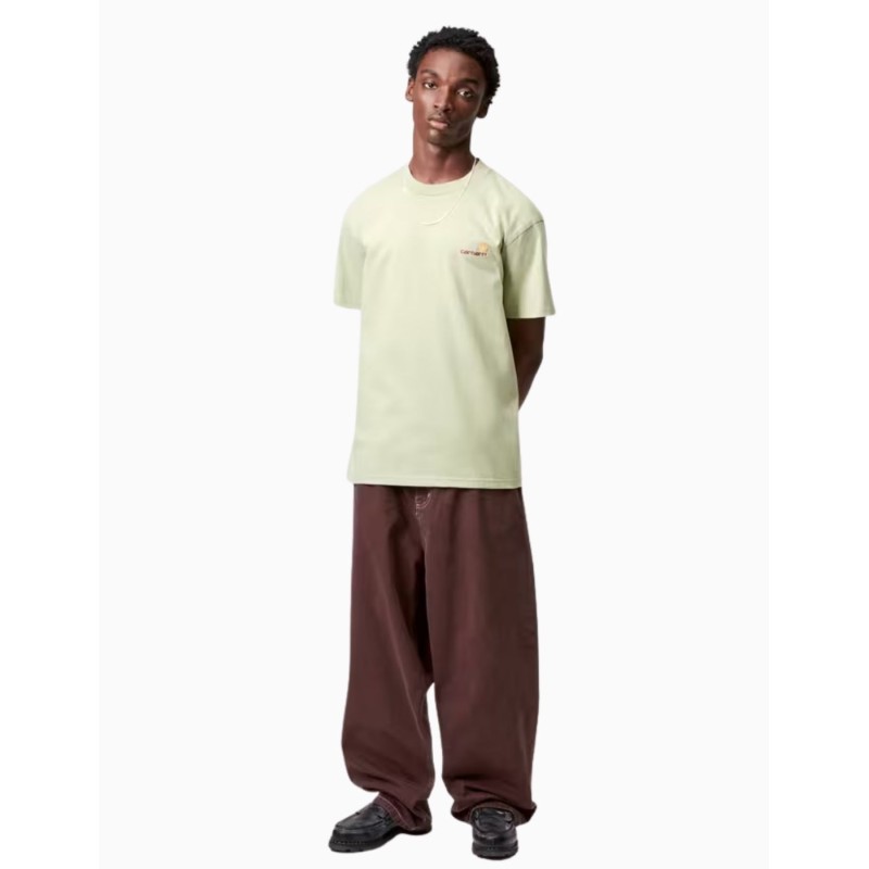 Camiseta Carhartt Wip American Script Pale Olive