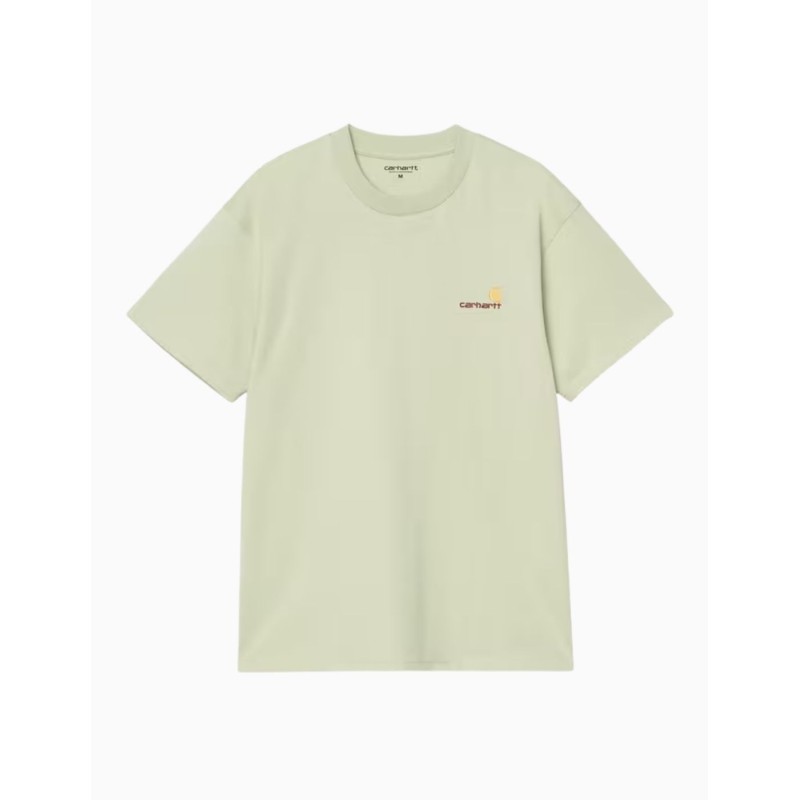 Camiseta Carhartt Wip American Script Pale Olive