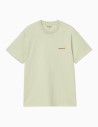 Camiseta Carhartt Wip American Script Pale Olive