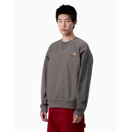 Sudadera Carhartt Wip American Script Porphyry