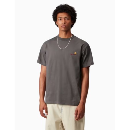 Camiseta Carhartt Wip American Script Porphyry