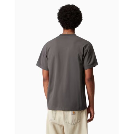 Camiseta Carhartt Wip American Script Porphyry