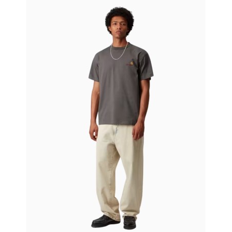 Camiseta Carhartt Wip American Script Porphyry