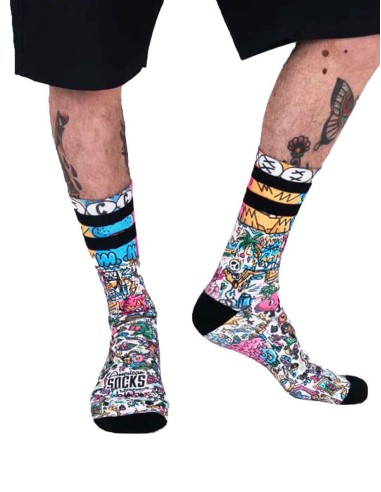 CALCETINES - AMERICAN SOCKS  - DOODLE - MID HIGH