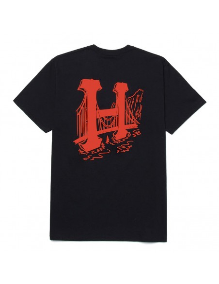 CAMISETA HUF GOLDEN GATE CLASSIC NEGRO