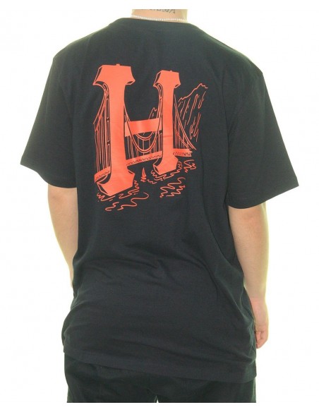 CAMISETA HUF GOLDEN GATE CLASSIC NEGRO