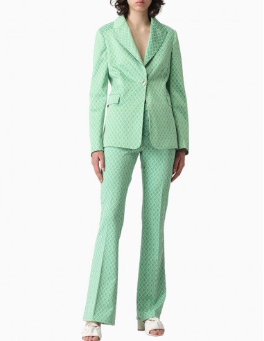 BLAZER LIU.JO CON MOTIVO ÓPTICO VERDE