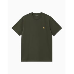 Camiseta Carhartt Wip Chase Olive Gold