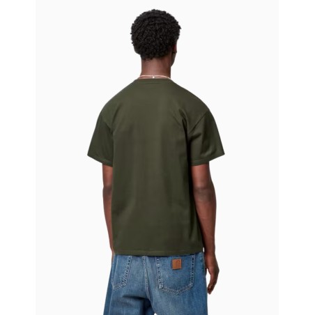 Camiseta Carhartt Wip Chase Olive Gold