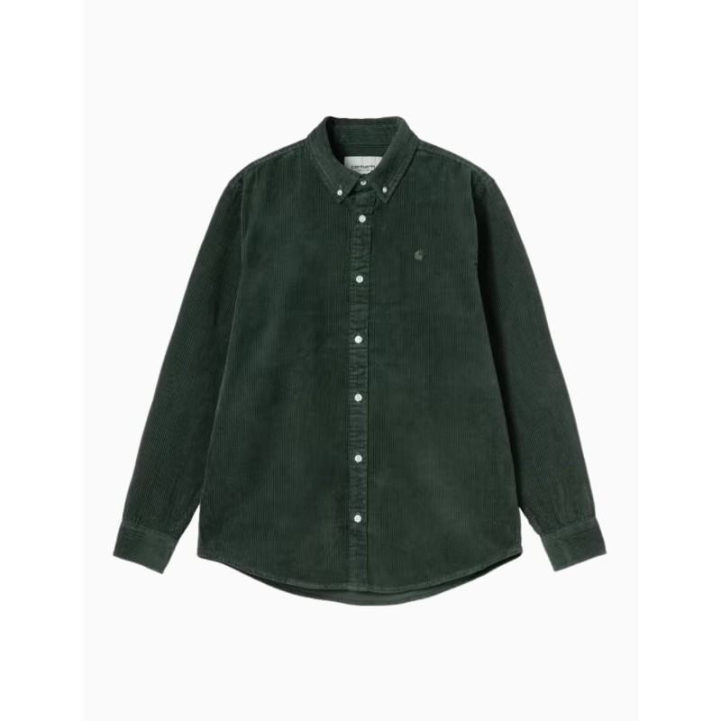 Camisa Carhartt  Wip Madison Fine Cord Shirt Sycamore Tree