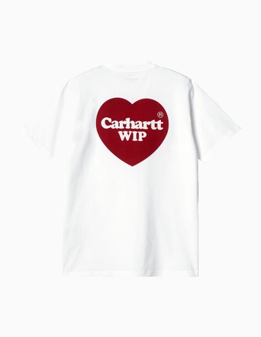 CAMISETA CARHARTT DOUBLE HEART WHITE