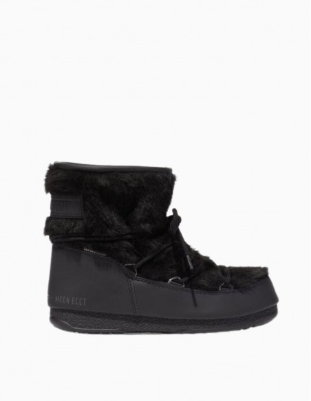 BOTAS MOON BOOT MONACO LOW FUR NEGRAS