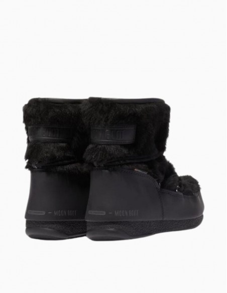 BOTAS MOON BOOT MONACO LOW FUR NEGRAS