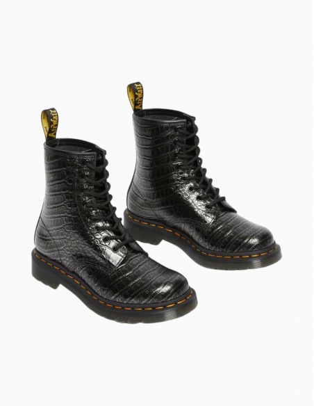 BOTAS DR. MARTENS 1460 EN PIEL EFECTO COCODRILO