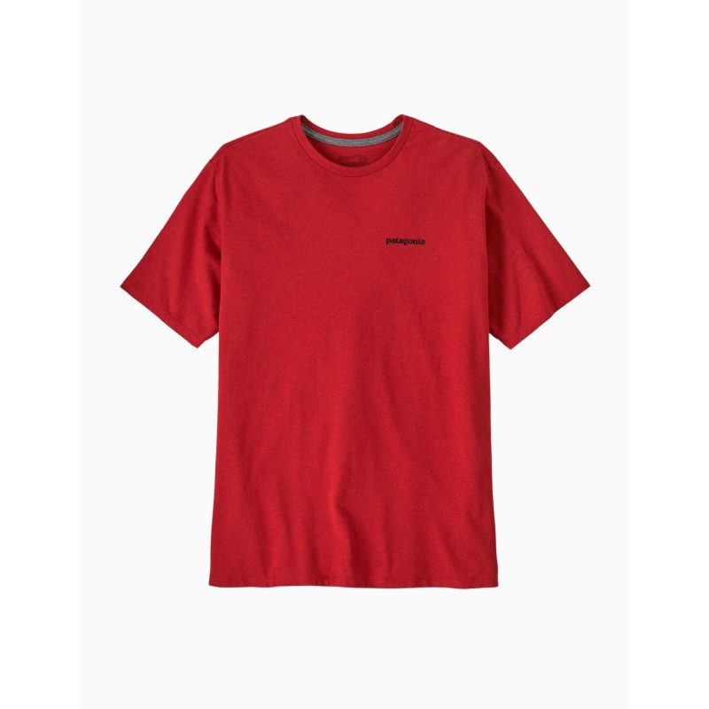 Camiseta Patagonia de manga corta logo P-6 para hombre Responsibili-Tee