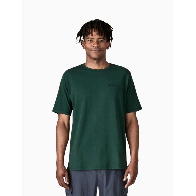 Camiseta Patagonia de manga corta logo P-6 para hombre Responsibili-Tee