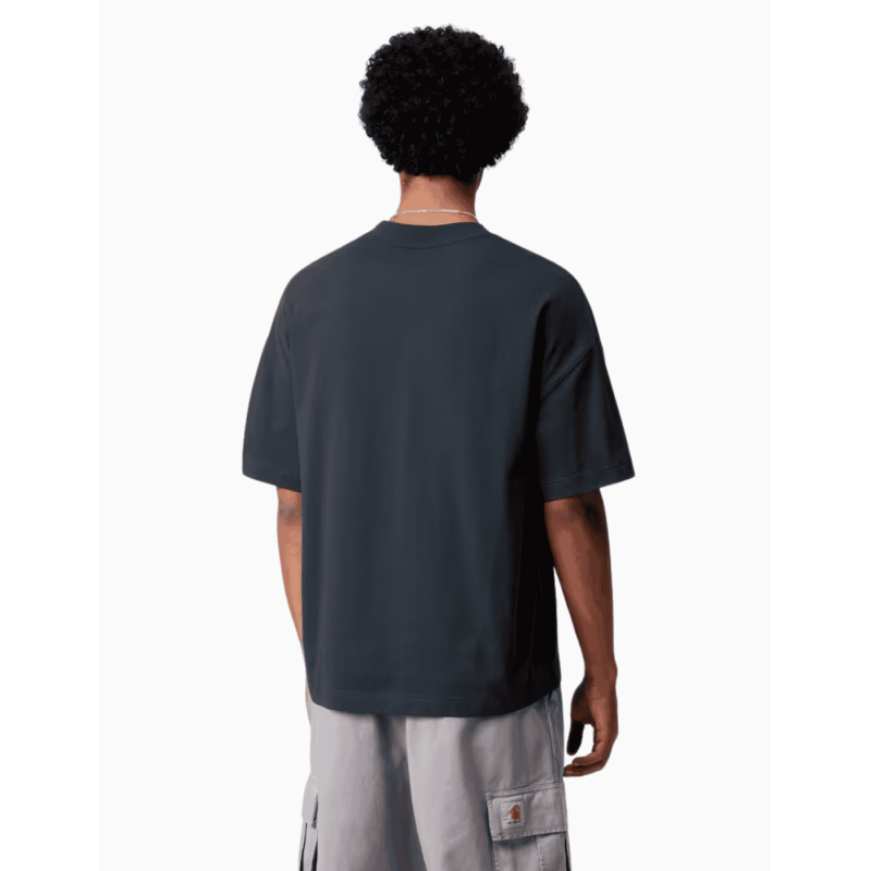 Camiseta Carhartt Wip Signature Script Deep Night Glassy Pink