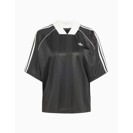 Camiseta Adidas 3 Stripes Jaquard Tee Black