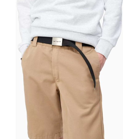 Cinto Carhartt Wip Clip Belt Black Silver