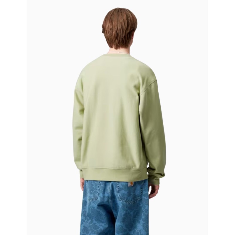 Sudadera Carhartt Wip American Script Pale Olive