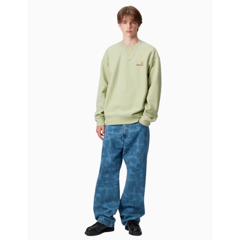 Sudadera Carhartt Wip American Script Pale Olive