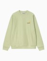 Sudadera Carhartt Wip American Script Pale Olive