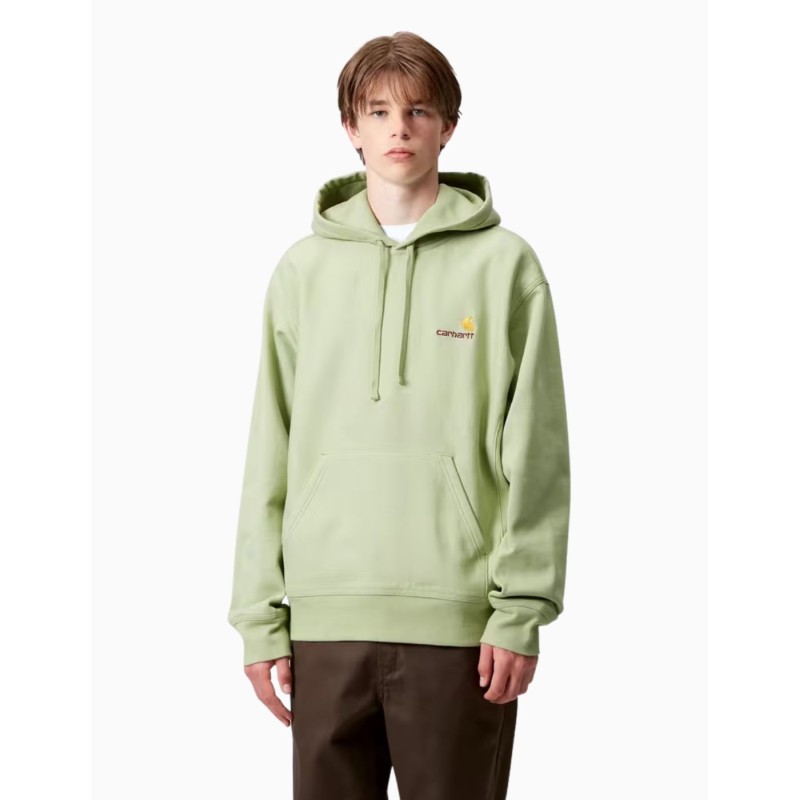 Sudadera Carhartt Wip American Script Hoodie Pale Olive