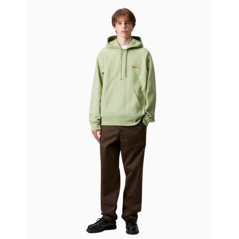 Sudadera Carhartt Wip American Script Hoodie Pale Olive