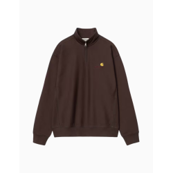 Sudadera Carhartt Wip Half Zip American Script Palisander