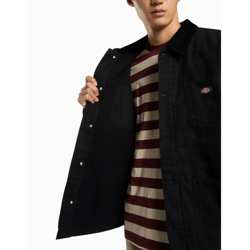 Chaqueta Dickies Chore Jacket Lined Canvas Black