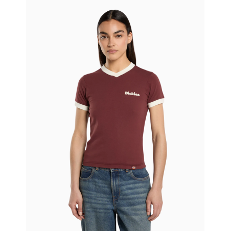 Camiseta Dickies Slayden Ringer para mujer