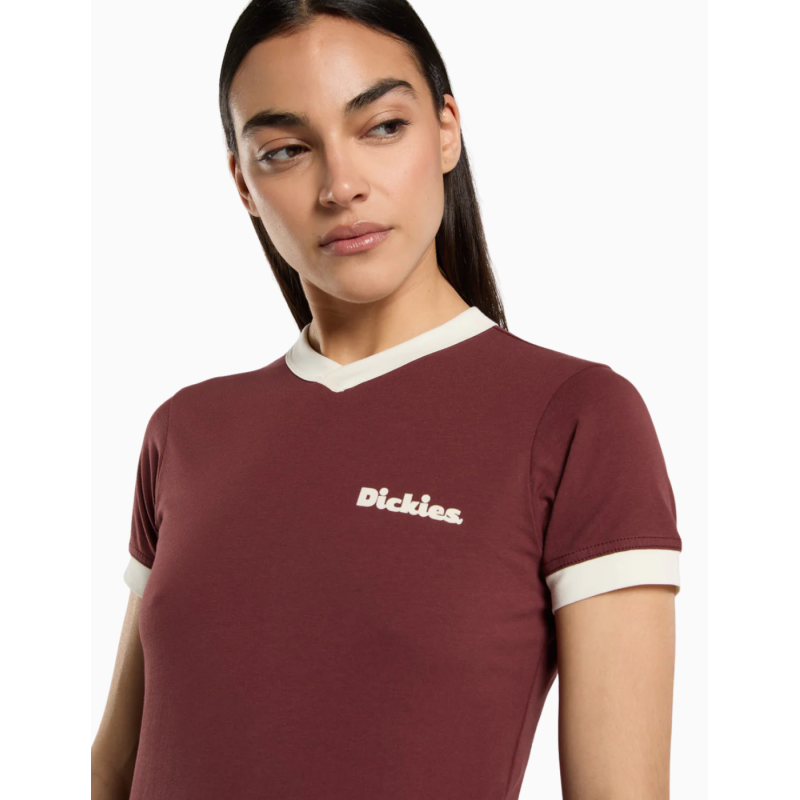 Camiseta Dickies Slayden Ringer para mujer