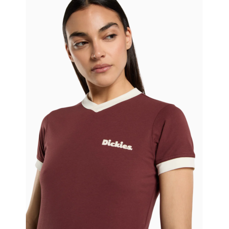 Camiseta Dickies Slayden Ringer para mujer