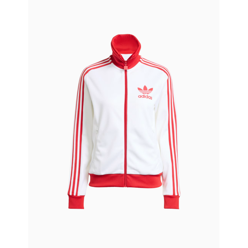 Chaqueta Adidas Classic TT para mujer White and Red
