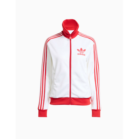 Chaqueta Adidas Classic TT para mujer White and Red