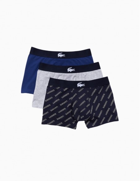 BÓXER LACOSTE PACK DE 3 EN ALGODÓN STRETCH