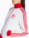 Chaqueta Adidas Classic TT para mujer White and Red
