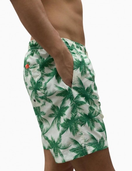 BAÑADOR ECOALF BEQUIA HOMBRE GREEN PAROS PRINT